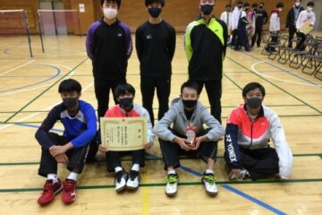 高校男子バドミントン部西東京ブロック準優勝