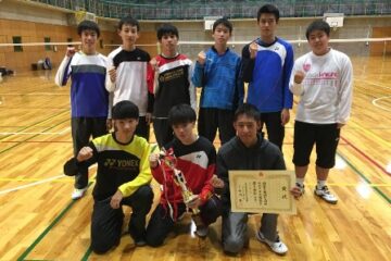 高校男子バドミントン部　新人戦（団体）東京都西ブロック大会準優勝