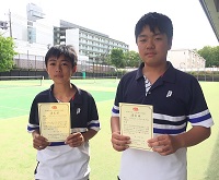 中学男子テニス部　個人戦で都大会出場を決めました！