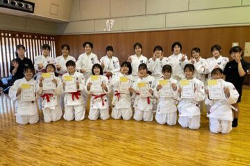 中学柔道部　新人戦多摩大会女子団体第2位