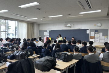 高校2年生　家庭基礎で特別授業を行いました