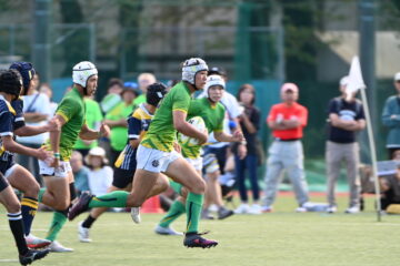 高校ラグビー部　快勝発進！