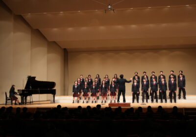 中3学年優勝：Ａ組　自由曲『虹』