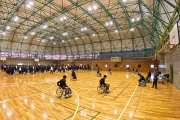 高校1年生　車椅子バスケットボール体験授業を実施