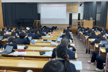 明治学院大学の先生による高3生への講義「教養原論」が始まりました＜第1回＞